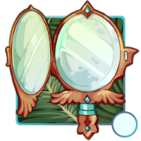 Handheld Metallic Mirror
