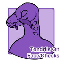Tendrils on Face/Cheeks